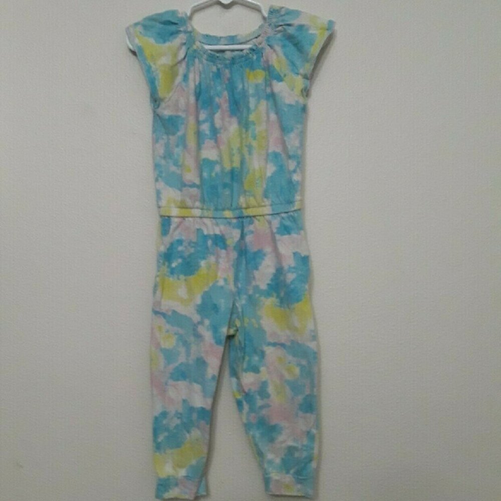 Wonder Nation Multicolor Tie-Dye Jumpsuit